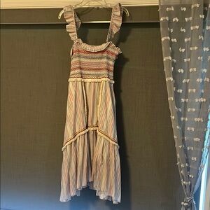 Striped Multicolor Sleeveless Dress